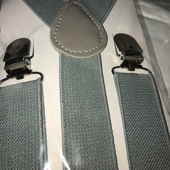 Ici Grey BOYS SUSPENDER & BOW TIE SET - *NWT* - Picture 2 of 4